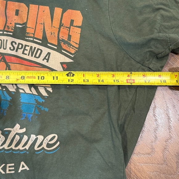 Port and Company Olive Green Graphic Tee - Picture 6 of 7